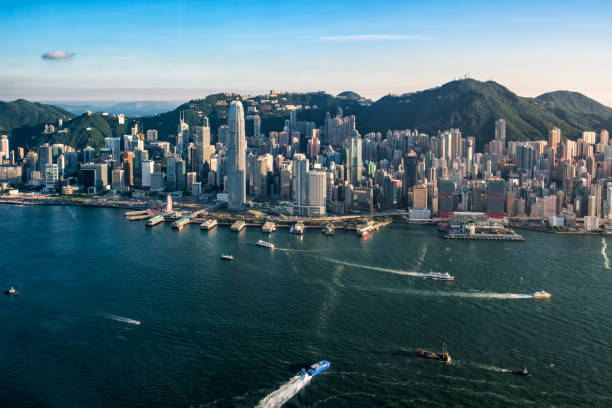 istock Hong Kong city view from 102 floor 986791912