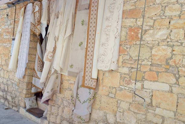 istock Textile products from Lefkara lace. Souvenirs from Cyprus 986792718