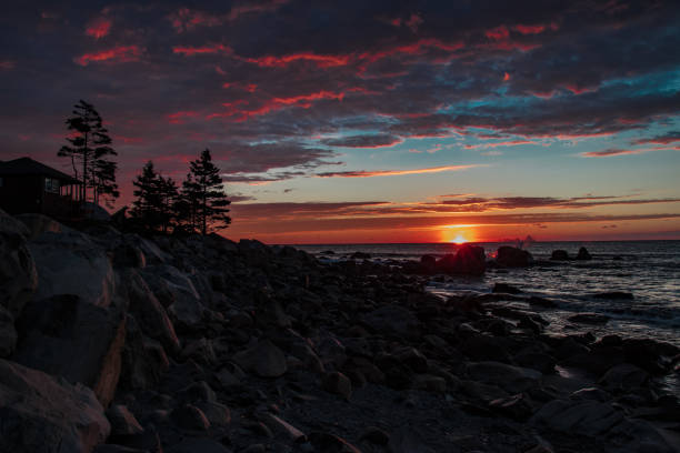 istock Sunrise on Rocky Coastline. 986792898