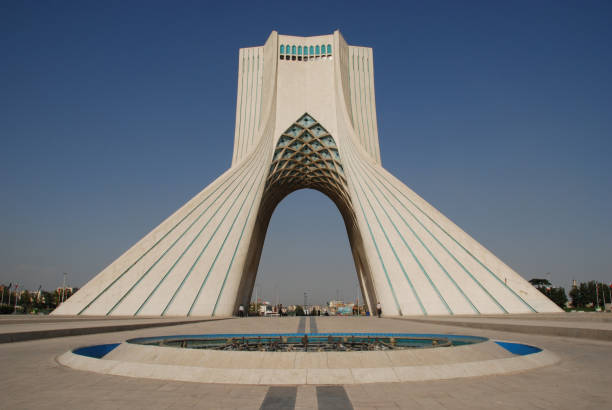 View of Azadi tower in Tehran
