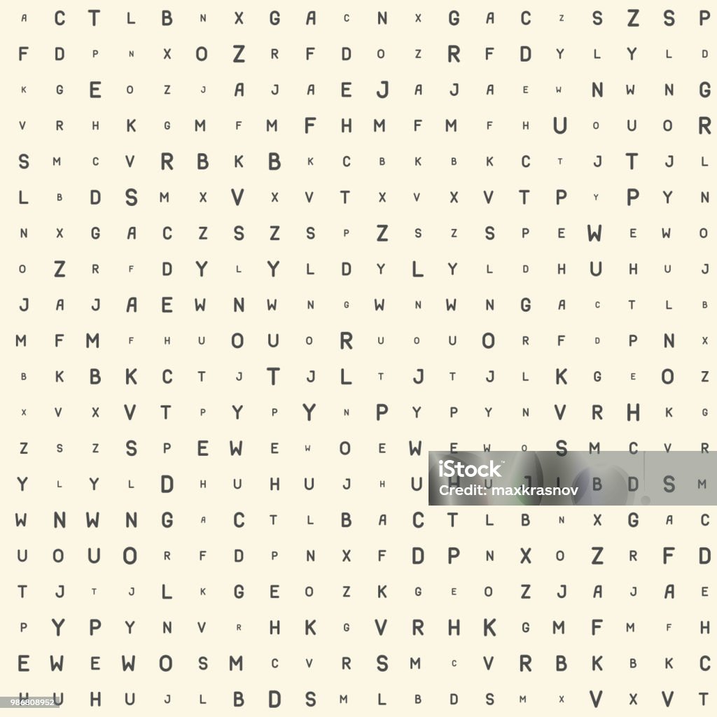 Letter Code Patterns Seamless Letter Pattern Abstract Font Background Stock Illustration ...