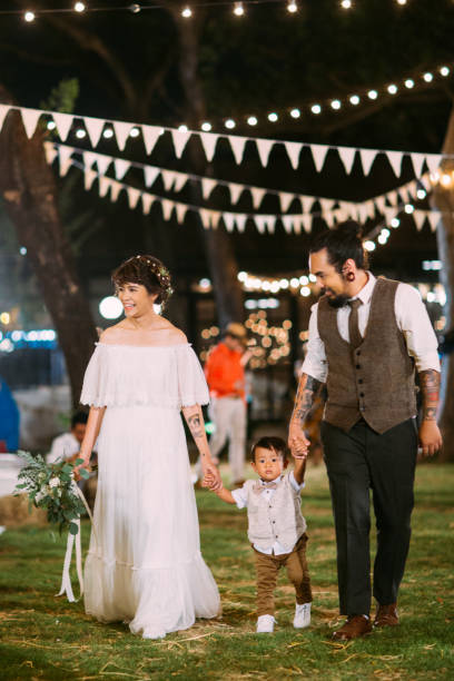 Amazing wedding ceremony with a lot of fresh flowers in Rustic style.