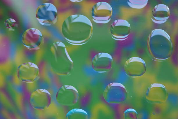 istock Water and oil drop photography creating colours 986858462