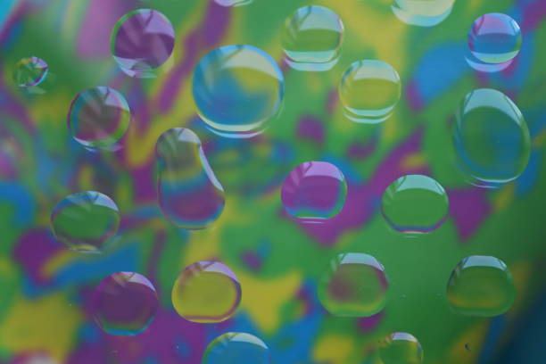istock Water and oil drop photography creating colours 986858468