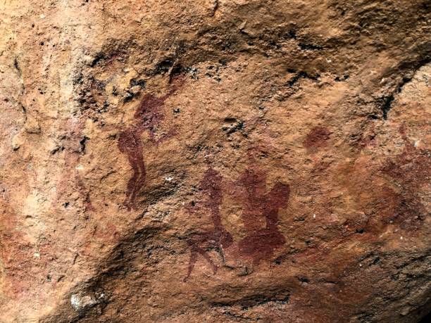 istock Ancient rock art engraving by the San in the Cederberg mountains 986870138