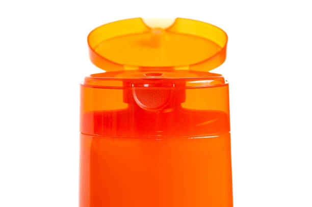 istock Orange bottle beauty shampoo shower gel 986870778