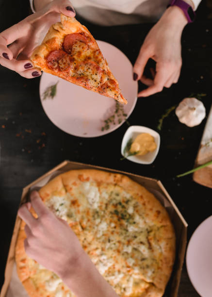 istock Pizza set food photo 986871378