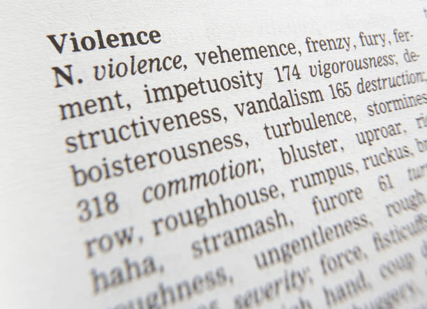 istock THESAURUS PAGE SHOWING DEFINITION OF THE WORD VIOLENCE 986874250