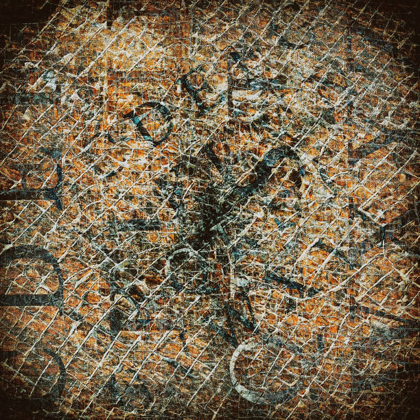 istock Colored grunge background with English letters 986874596
