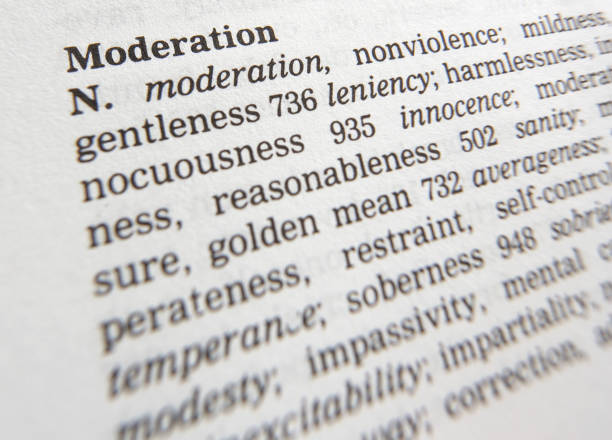 istock THESAURUS PAGE SHOWING DEFINITION OF THE WORD MODERATION 986874612