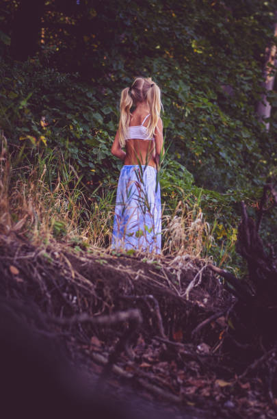 Little girl in the forest