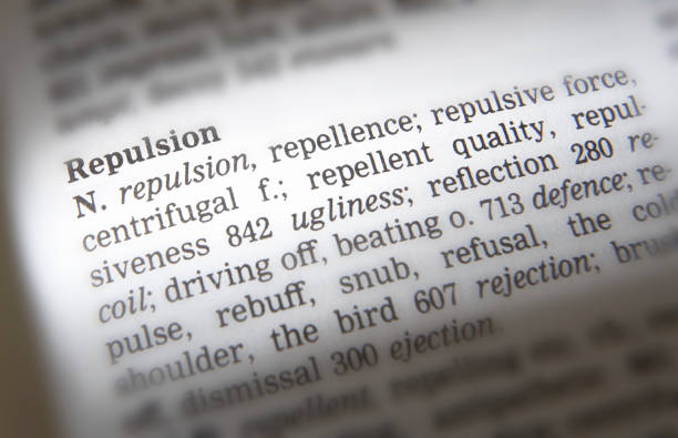 istock THESAURUS PAGE SHOWING DEFINITION OF THE WORD REPULSION 986876270