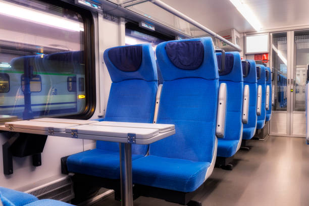 istock The interior of a modern compartment in the train 986883454