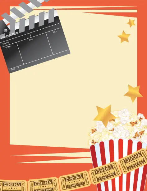 Vector illustration of Movie Night Background