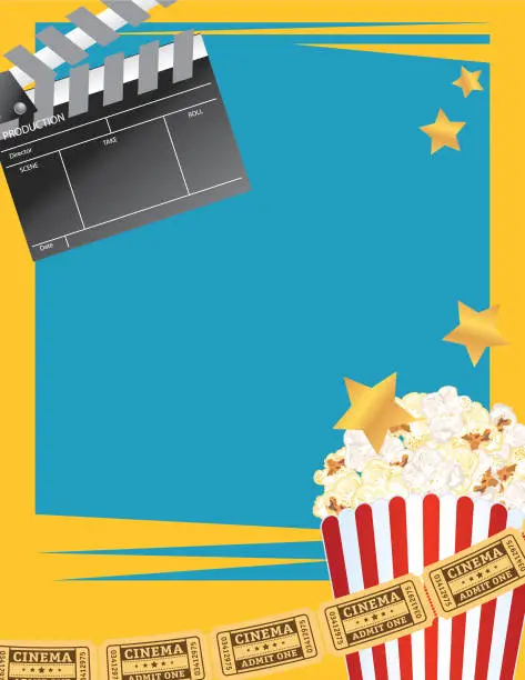 Vector illustration of Movie Night Background