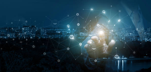 istock Businessman clicks on the avatar in the network . 986921904