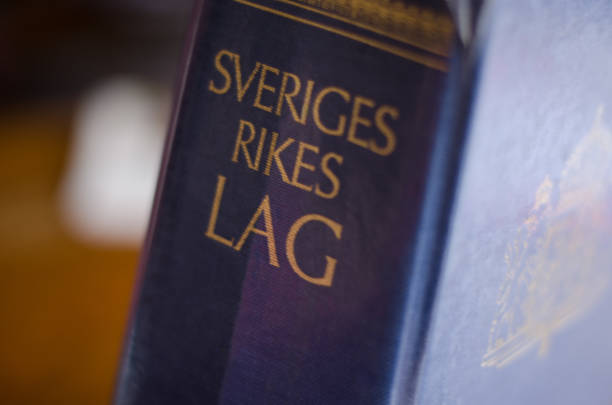 swedish lawbook - clause imagens e fotografias de stock