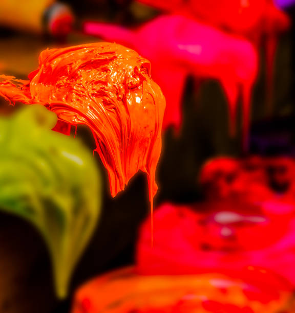 istock orange color is dripping with copy space in square 986939682