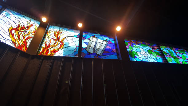 istock Temple stain glass 986954168