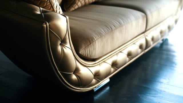 Gold sofa luxury in modern loft