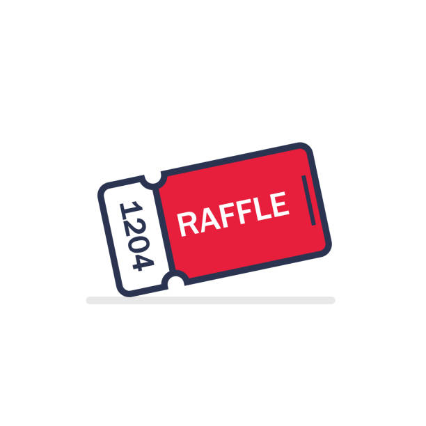 ilustrações de stock, clip art, desenhos animados e ícones de raffle ticket. vector flat design - enter key computer key computer keyboard square