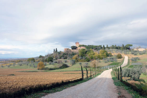 Tuscany landscape stock photo