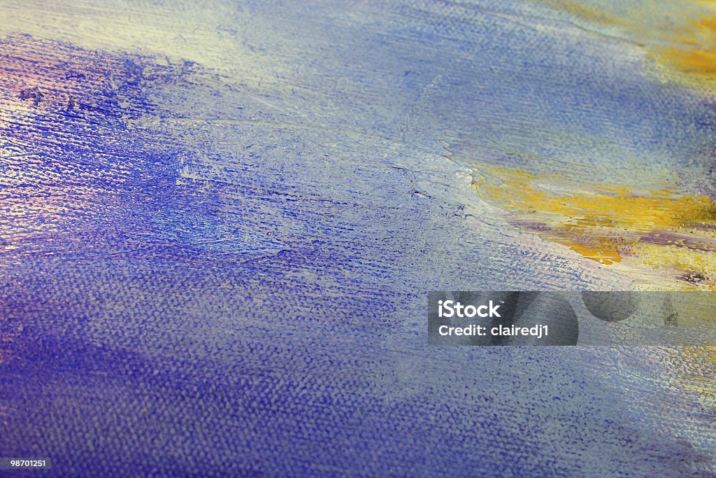 Arte abstrata-roxo, azul, amarelo - Foto de stock de Aluno de Primário royalty-free