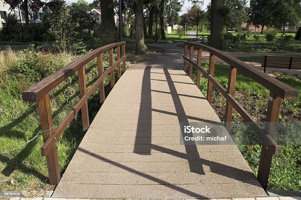 Bridge over stream A bridge over a little stream, so you don\'t get wet feet... Bridge - Built Structure Stock Photo