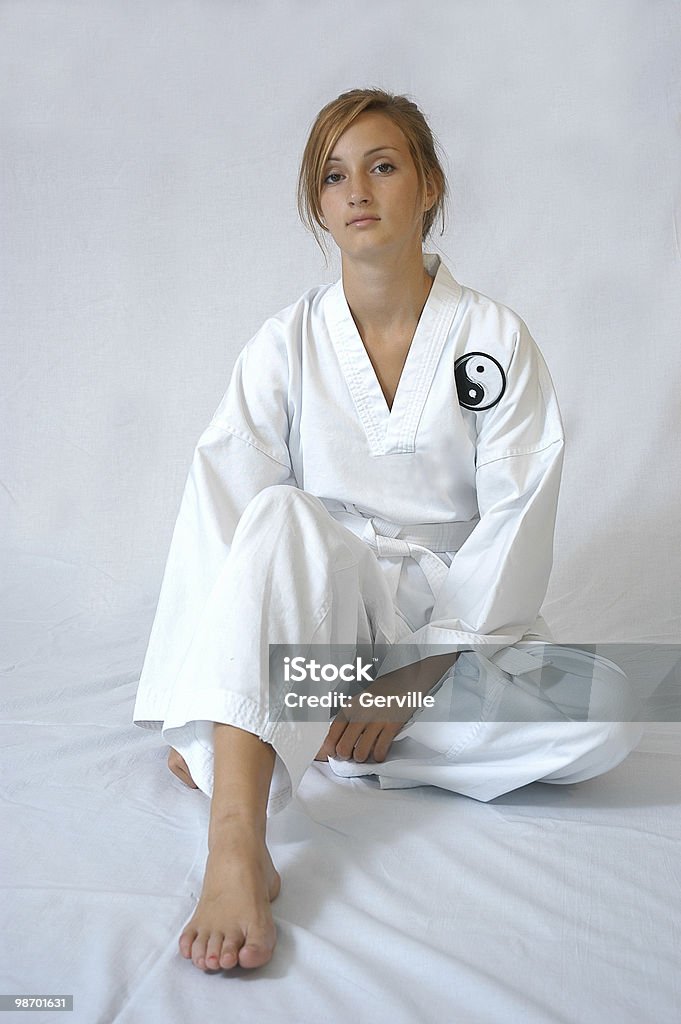 After class Teenager sitting. Adult Stock Photo