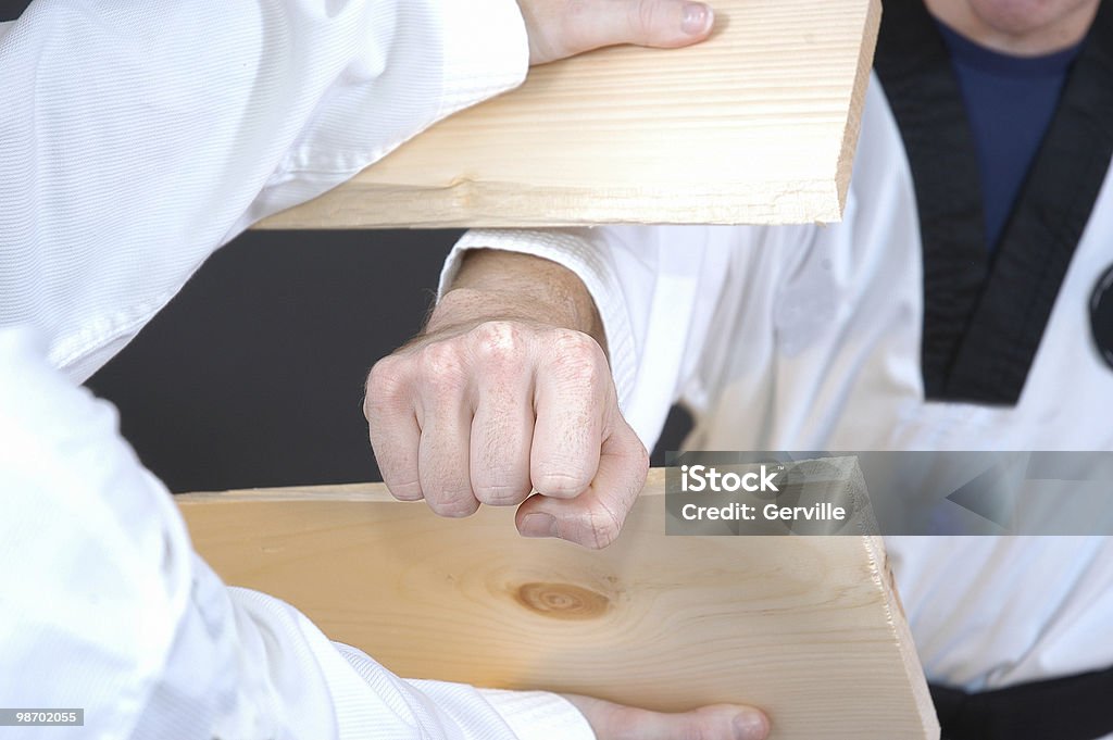 Aufstellen mit Schlag - Lizenzfrei Asiatischer Kampfsport Stock-Foto