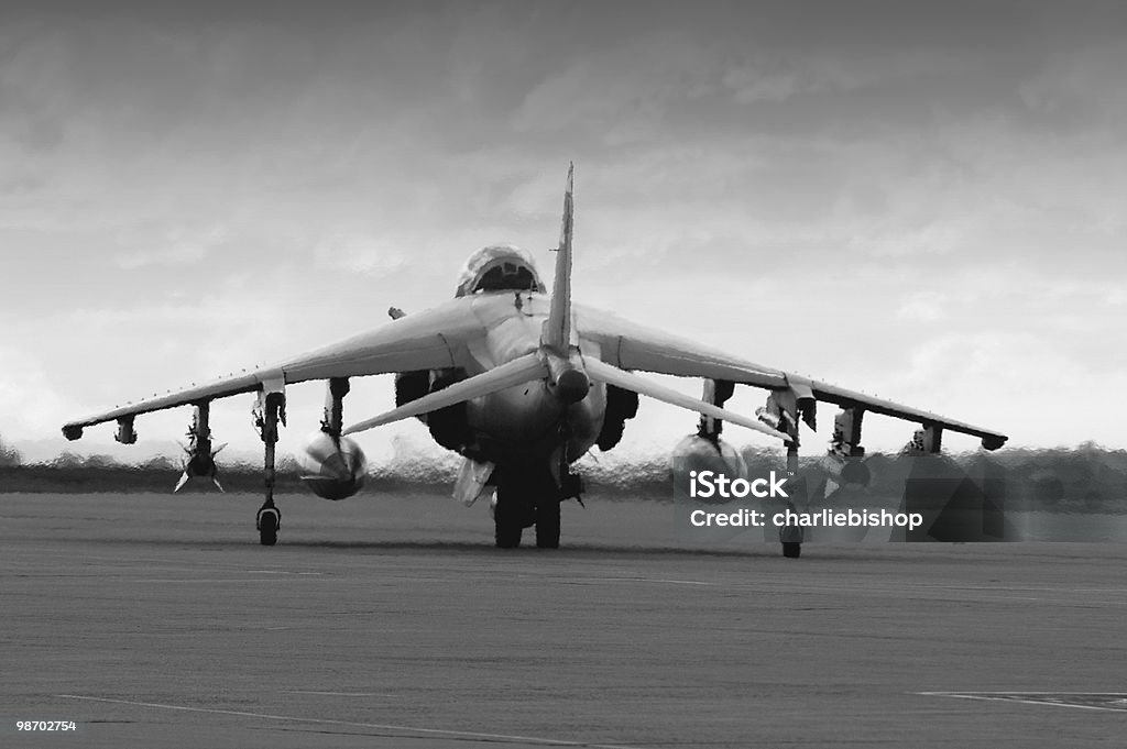 Avião Harrier AV8B armadas e perigosa - Foto de stock de Armamento royalty-free