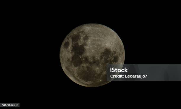 Full Moon Stock Photo - Download Image Now - Astronomy, Black Color, Brazil