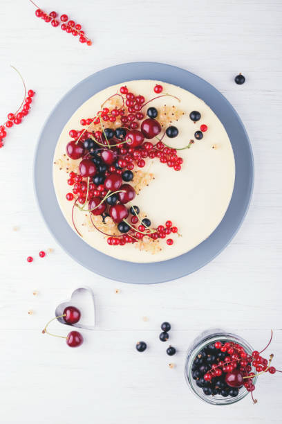 istock Homemade cheese cake with berries. 987076274