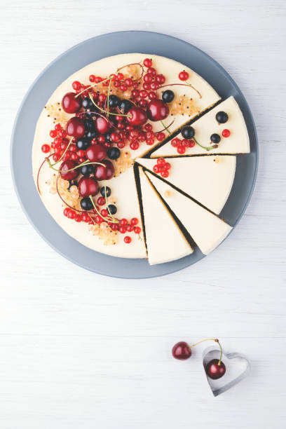 istock New York cheese cake with berries. 987076304