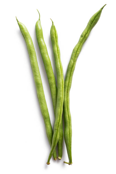 istock Bunch of greens beans vegetable isolated on white background 987079796