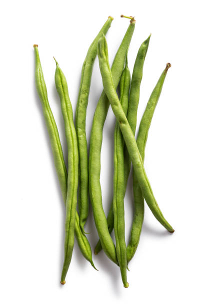 istock Bunch of greens beans vegetable isolated on white background 987081898