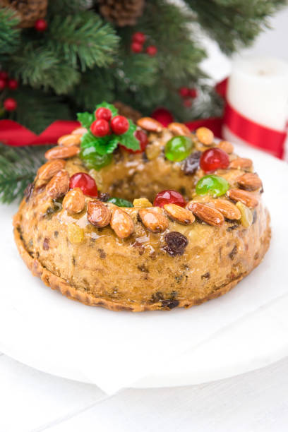 istock Colorful delicious homemade Christmas fruit cake 987130342