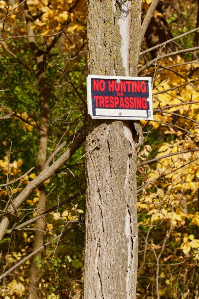 istock No Hunting or Trespassing 987197532