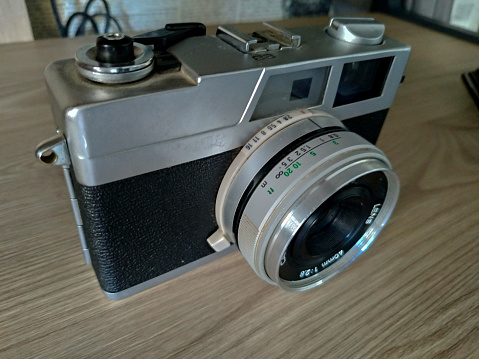 old vintage retro analog film camera