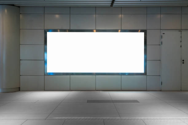 istock Blank billboard in subway. Useful for your advertising. 987216602