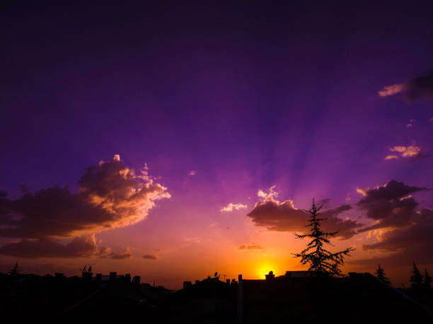 sunset cityscape landscape skyscape sunset
