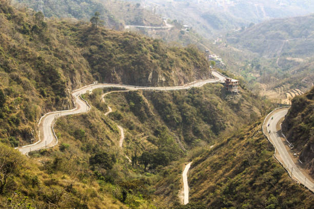 istock Mountain roads from top view 987249330