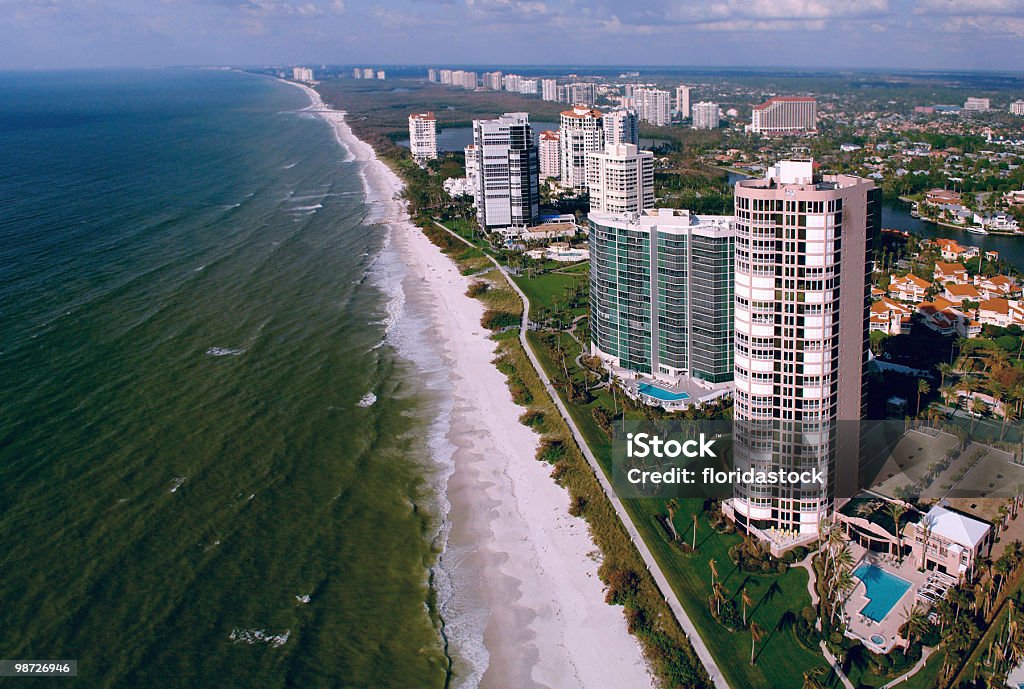 naples florida beach aerial  Naples - Florida Stock Photo
