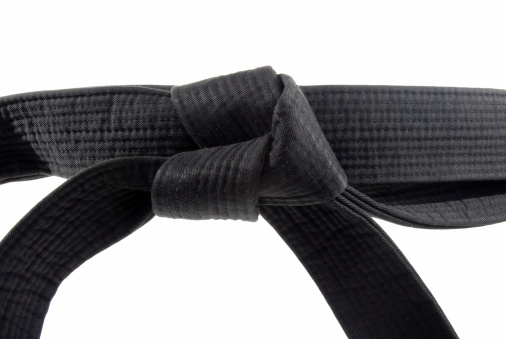 Martial arts black belt.