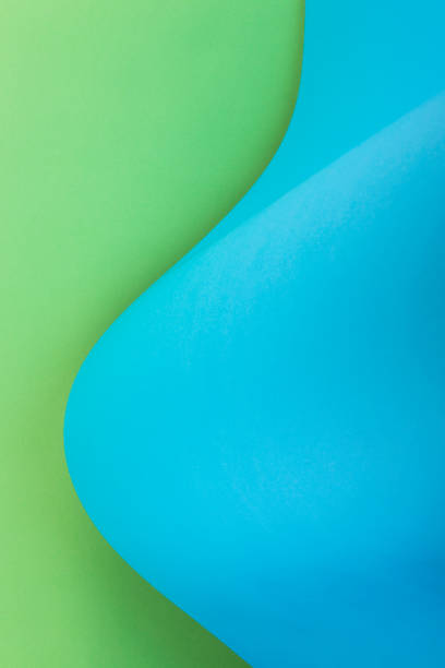 istock Abstract background of sheets of colored paper 987269954