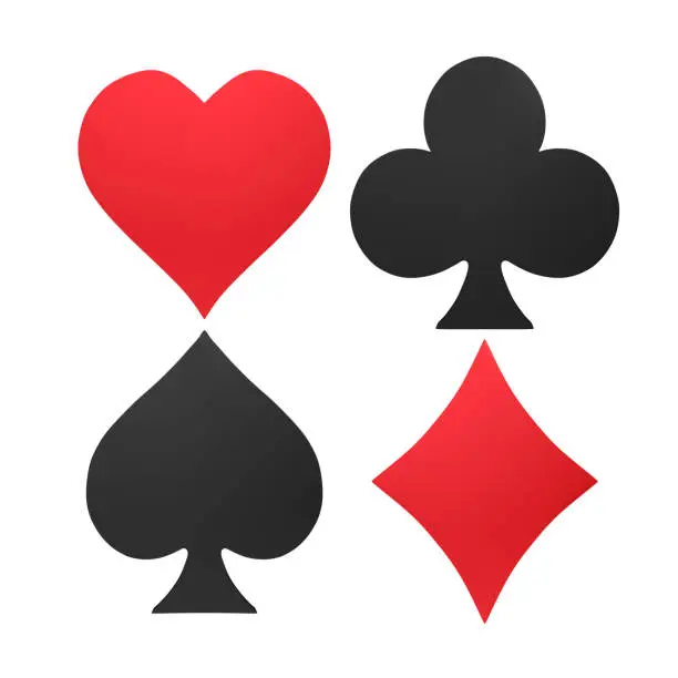 Photo of Playing Card Symbol Isolated