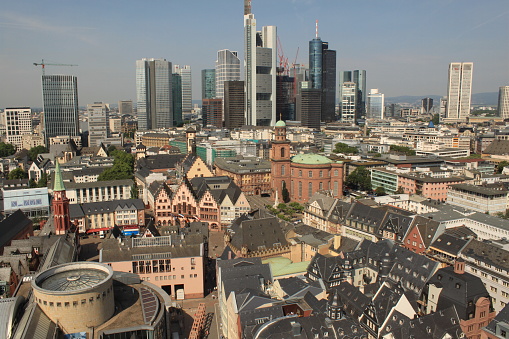View from the cathedral over the old town and skyline