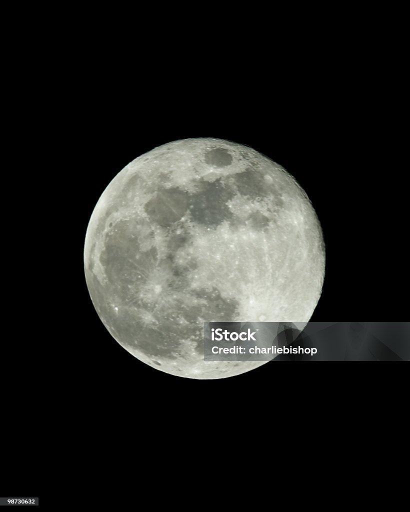 Luna llena muestra cráter Detalles de la superficie lunar - Foto de stock de Orbitar libre de derechos