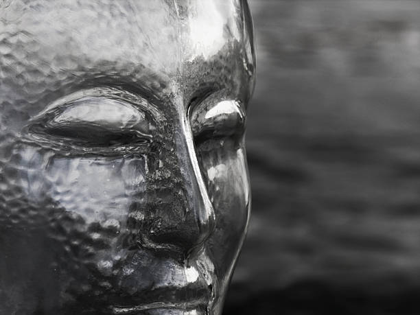 istock B&W; Monochromatic glass head 98732159
