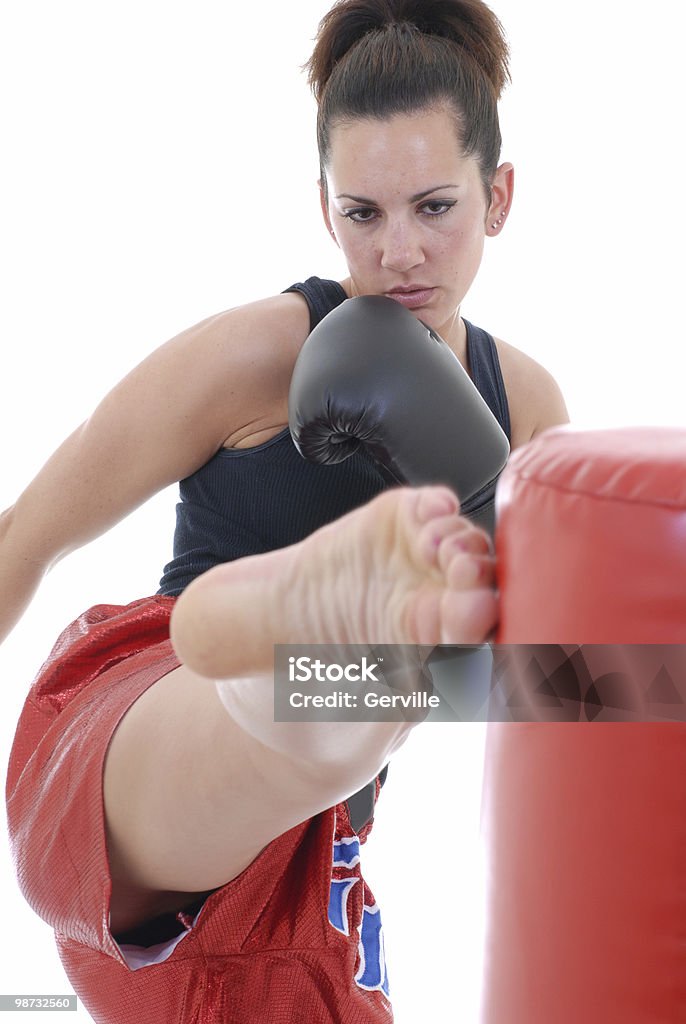 Boxe thailandese formazione - Foto stock royalty-free di Adulto